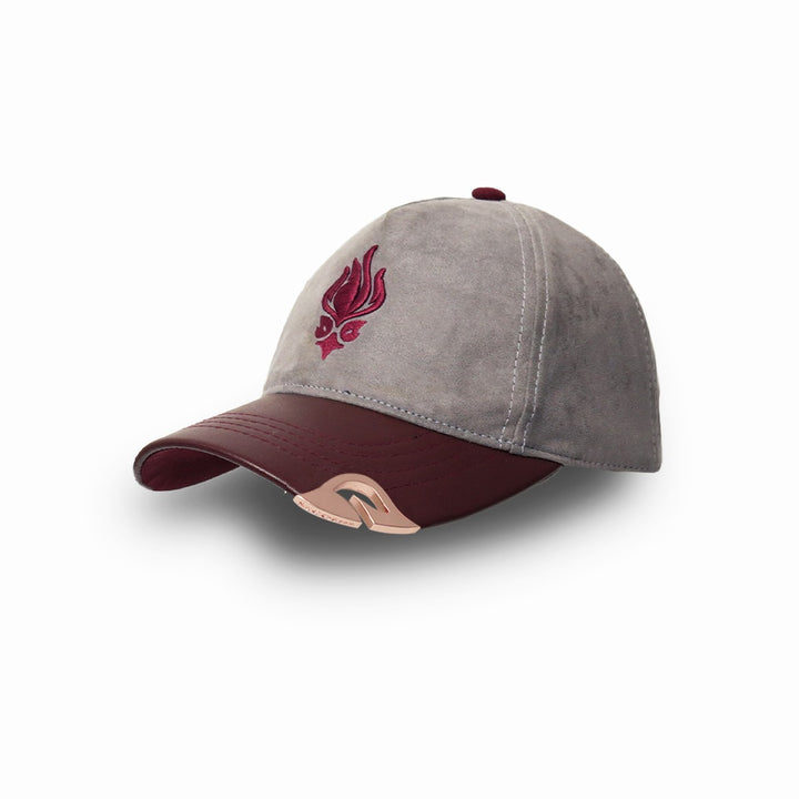 Gorra Agreste  Gris Vinotinto