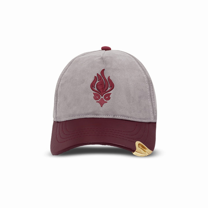 Gorra Agreste  Gris Vinotinto